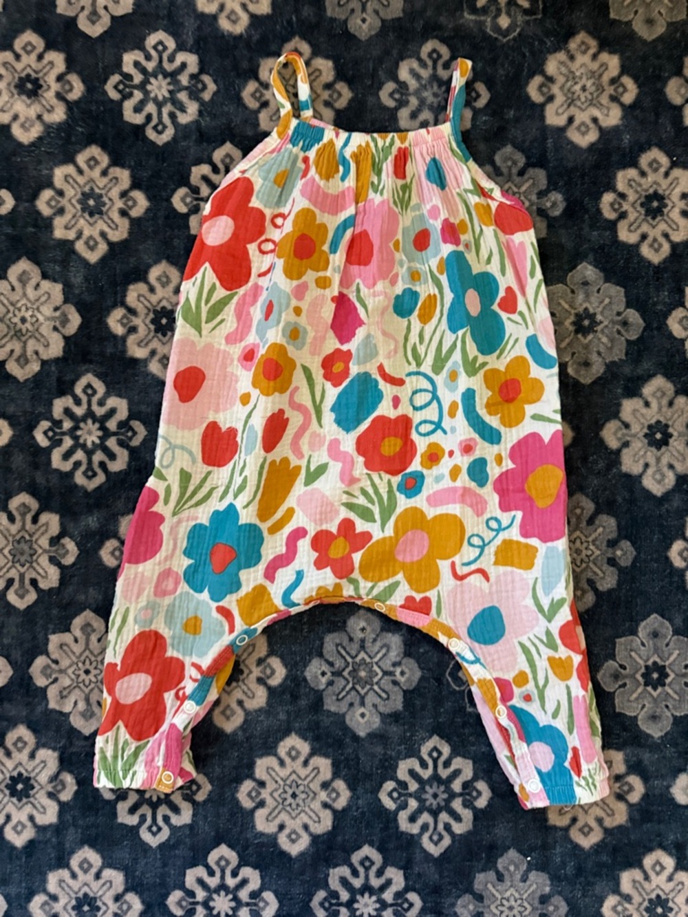 Angel dear floral romper